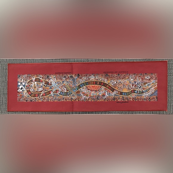 Vintage Australian Aboriginal Art titled Rainbow Serpent by Danny Eastwo… - Picture 2 of 8